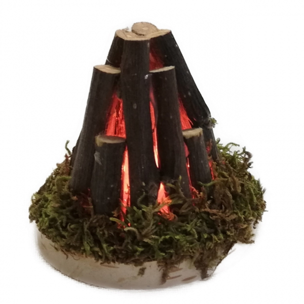 Lagerfeuer klein mit LED